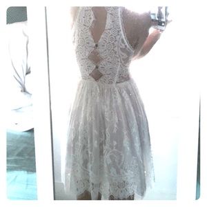 Free people eyelash lace dress